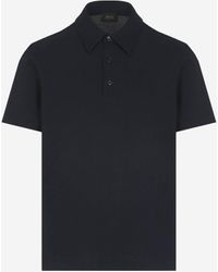 Brioni - Polo En Piqué De Coton - Lyst