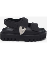 McQueen - Parachute Leather Sandals - Lyst