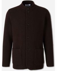 Lardini - Mandarin Collar Cardigan - Lyst