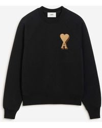 Ami Paris - Sweatshirt Logo Baumwolle - Lyst