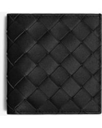 Bottega Veneta - Portafoglio Bi-Fold Intrecciato - Lyst