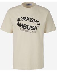 Ambush Men's Side Splits T-Shirt - Blue - Short Sleeve T-shirts