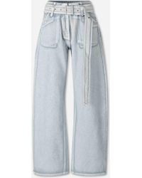 Acne Studios - Wide Leg Trousers Belt - Lyst