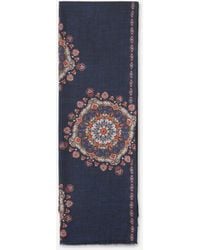 Santa Eulalia - Printed Wool Scarf - Lyst
