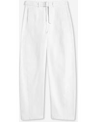Lemaire - Wide Leg Jeans With Belt - Lyst