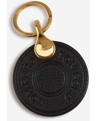 Tom Ford - Llavero Botón Cuero - Lyst