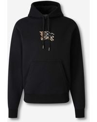 Burberry - Felpa Con Cappuccio - Lyst