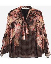 Zimmermann - Chemisier À Volants Lumineux - Lyst