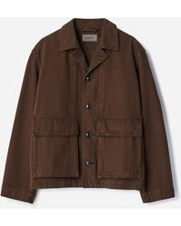 Lemaire - Cotton Denim Jacket - Lyst