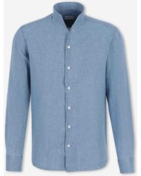 Santa Eulalia - Mandarin Collar Shirt - Lyst