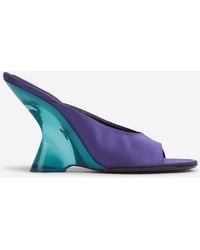 Dries Van Noten - Satin Wedge Shoe - Lyst