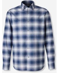 Brioni - Checked Cotton Shirt - Lyst