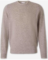 Santa Eulalia - Cashmere Crew Neck Sweater - Lyst