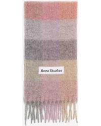 Acne Studios - Bufanda Motivo Cuadros - Lyst