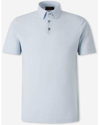 Zanone - Plain Cotton Polo Shirt - Lyst