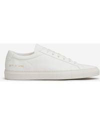 Common Projects - Leather Lace-Up Sneakers - Lyst