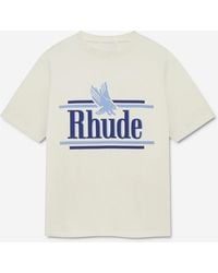 Rhude - Round Neck T-Shirt - Lyst