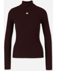 Courreges - Ribbed Jersey Logo - Lyst