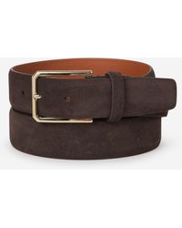 Santoni - Ceinture En Cuir Suédé - Lyst