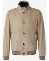 Moorer - Veste En Cuir Décontractée - Lyst