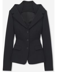 McQueen - Off-The-Shoulder Blazer - Lyst