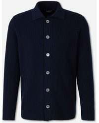 Gran Sasso - Cashmere Ribbed Cardigan - Lyst