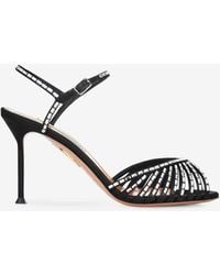 Aquazzura - Hold Me Crystal Sandals 85 - Lyst