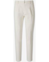 Incotex - Straight Twill Trousers - Lyst