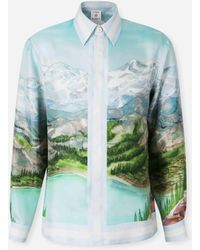 CASABLANCA - Camisa Seda Estampado - Lyst