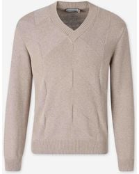 Canali - V-Neck Sweater - Lyst