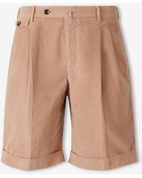 PT Torino - Corduroy Casual Shorts - Lyst