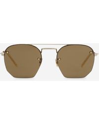 Saint Laurent - Lunettes De Soleil Rondes - Lyst