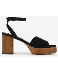 TOTEME - Suede Platform Sandal - Lyst