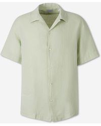 Santa Eulalia - Short Sleeve Linen Shirt - Lyst