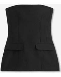 TOTEME - Strapless Crepe Top - Lyst