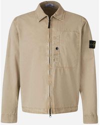 Stone Island - Veste Zippée En Coton - Lyst