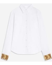 Dries Van Noten - Shirt With Embroidered Cuffs - Lyst
