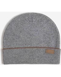 Canali - Ribbed Wool Cashmere Hat - Lyst
