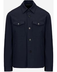 Harris Wharf London - Plain Button Overshirt - Lyst