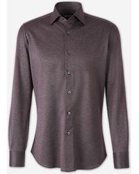 Fray - Plain Cotton Shirt - Lyst