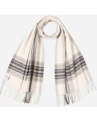 Santa Eulalia - Cashmere Checked Scarf - Lyst