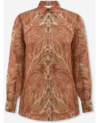 Zimmermann - Blusa Seta Paisley - Lyst