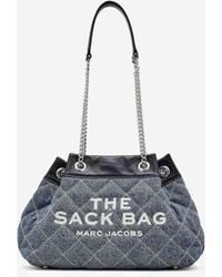 Marc Jacobs - The Quilted Denim Large Chain Sack Bag Tote - Lyst
