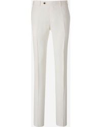 Canali - Hosen Aus Leinen Und Seide - Lyst