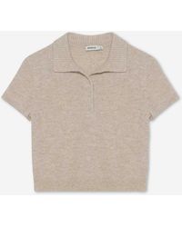 Jonathan Simkhai - Cashmere Knit Polo Shirt - Lyst