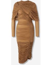 Magda Butrym - Drapiertes Midikleid - Lyst