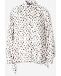 Max Mara - Hemd Mit Monogramm-Print - Lyst