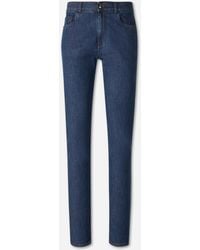 Canali - Cotton Straight Leg Jeans - Lyst