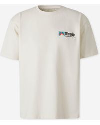 Rhude - Round Neck T-Shirt - Lyst