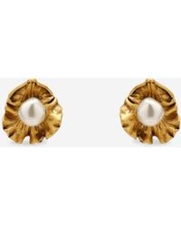 Cult Gaia - Mini Pearl Iris Earrings - Lyst